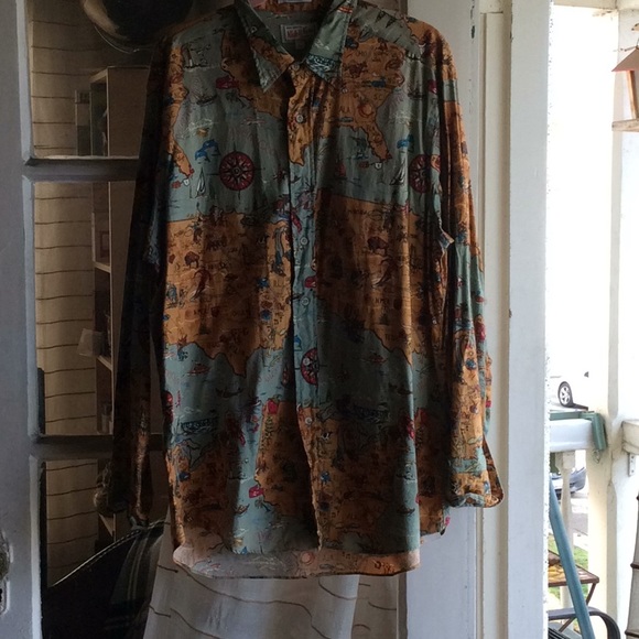 Nick and Nora vintage map shirt - Picture 5 of 15